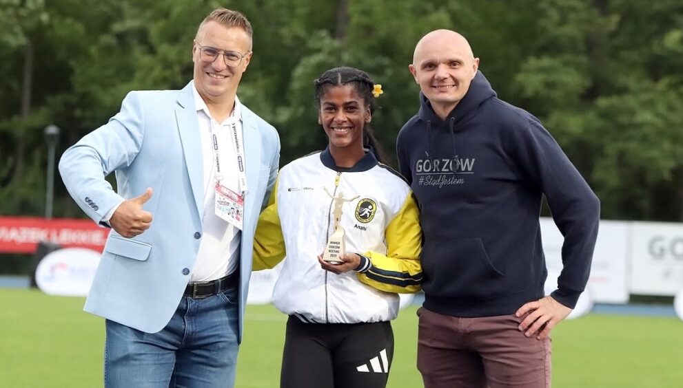La ecuatoriana, Anahí Suárez conquistó el primer lugar en los 100 metros planos del Gorzów Meeting en Polonia, parte del Tour Bronce del World Athletics Continental.
