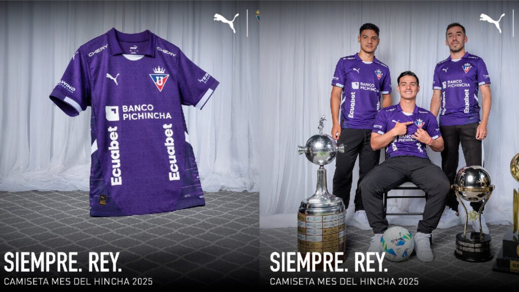 Liga Deportiva Universitaria, en colaboración con Puma, lanzó su nueva camiseta conmemorativa por el mes del hincha albo, una prenda cargada de historia y simbolismo.
