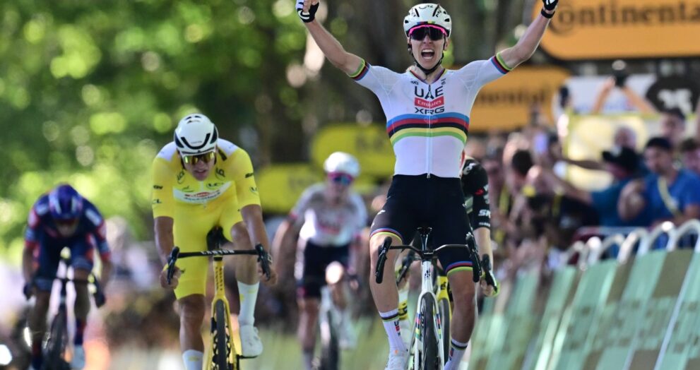 La cuarta etapa del Tour de Francia 2025 tuvo como protagonista a Tadej Pogačar, quien se llevó la victoria, mientras que Mathieu van der Poel logró conservar el maillot amarillo.