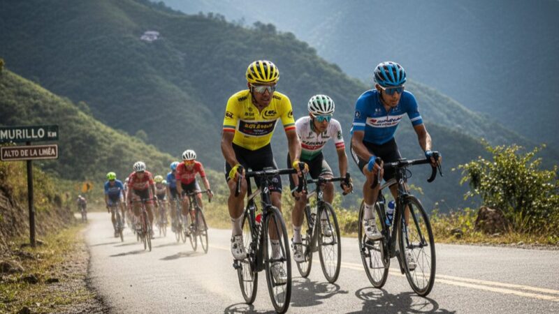 Ciclistas ecuatorianos en Vuelta al Tolima 2026 durante la etapa de montaña hacia Murillo